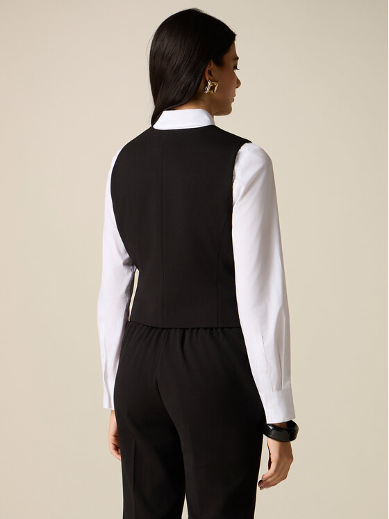 Oltre Oltre Giacca da abito L031R100063N033 Nero Slim Fit