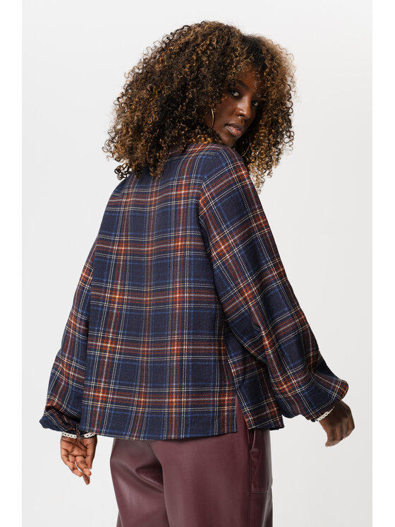 blue shadow blue shadow Bluzka Mokki Granatowy Regular Fit