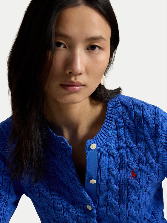 Polo Ralph Lauren Polo Ralph Lauren Kardiganas 211966720500 Mėlyna Slim Fit