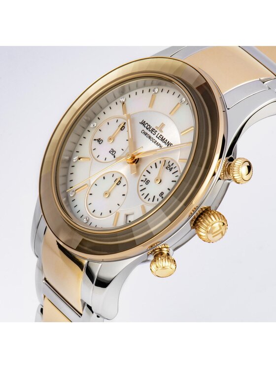 Jacques Lemans Jacques Lemans Zegarek 1-2151G Złoty