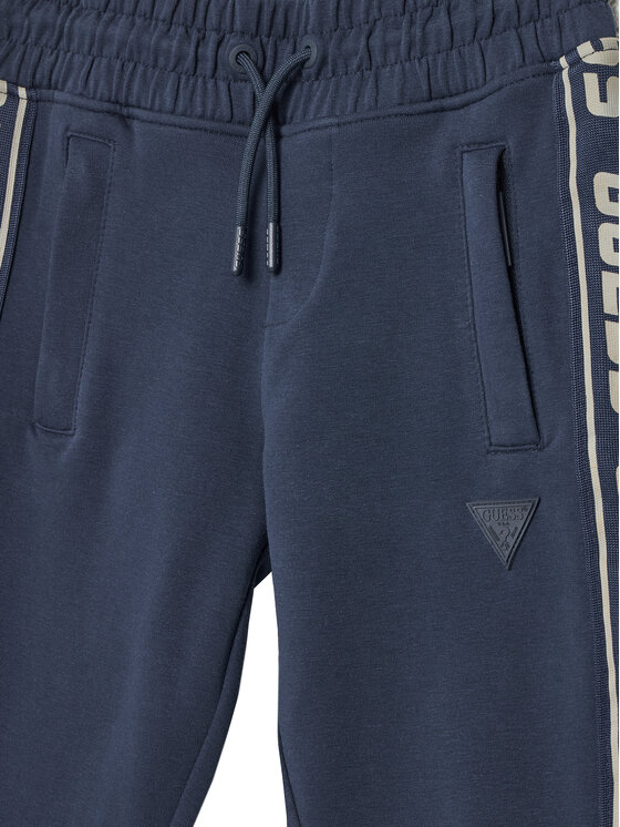 Guess Guess Teplákové kalhoty L2YQ48 K6ZS1 Tmavomodrá Regular Fit