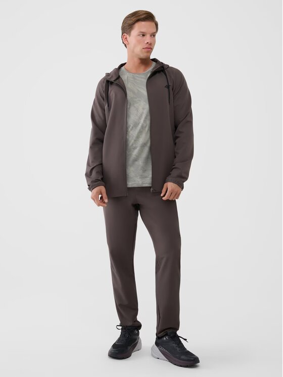 4F 4F Teplákové nohavice 4FWSS25TFTRM0781-81S Hnedá Regular Fit