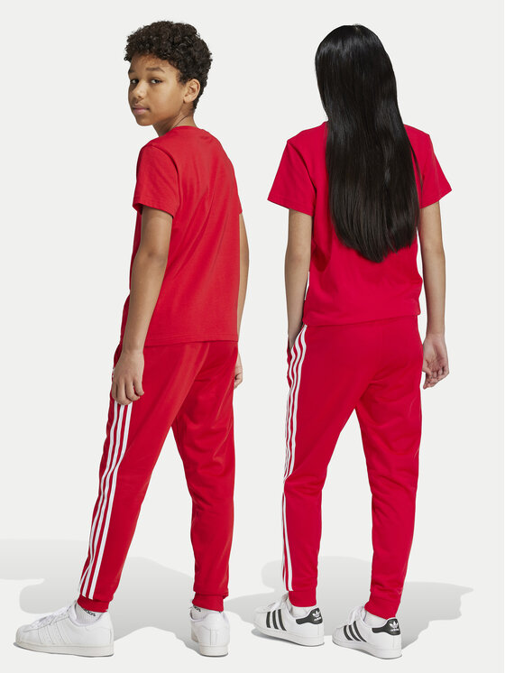 adidas adidas Spodnie dresowe adicolor SST IX7631 Czerwony Regular Fit