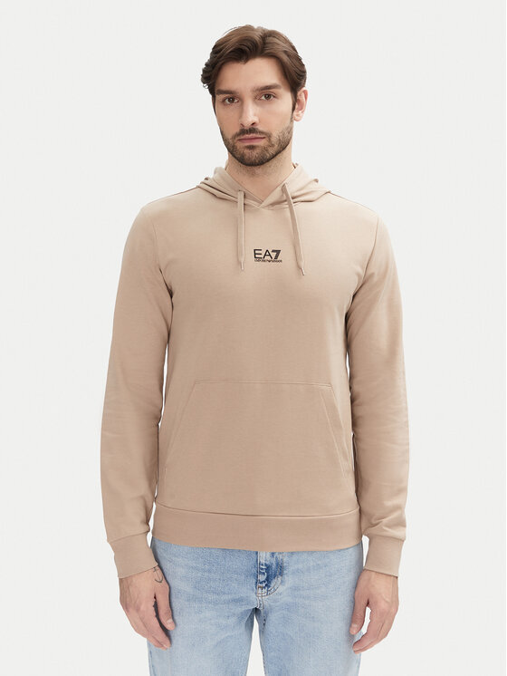 EA7 Emporio Armani Mikina 8NPM32 PJVRZ U6155 Béžová Regular Fit