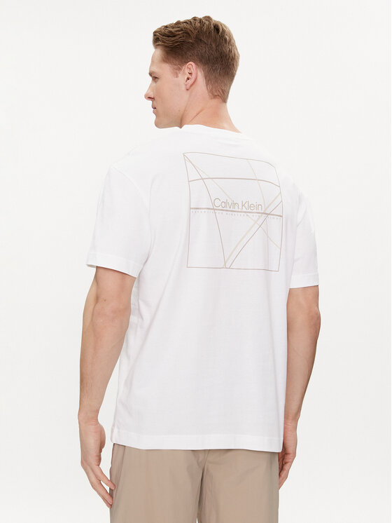 Calvin Klein Calvin Klein T-shirt Linear Back Logo K10K112486 Bijela Regular Fit