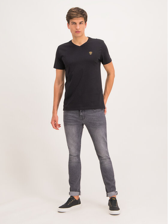 Lamborghini Lamborghini Tričko B3XUB7S5 Čierna Regular Fit