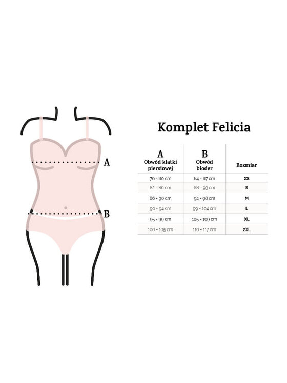 DKaren Lingerie DKaren Lingerie Komplet bielizny Felicia Biały Classic Fit