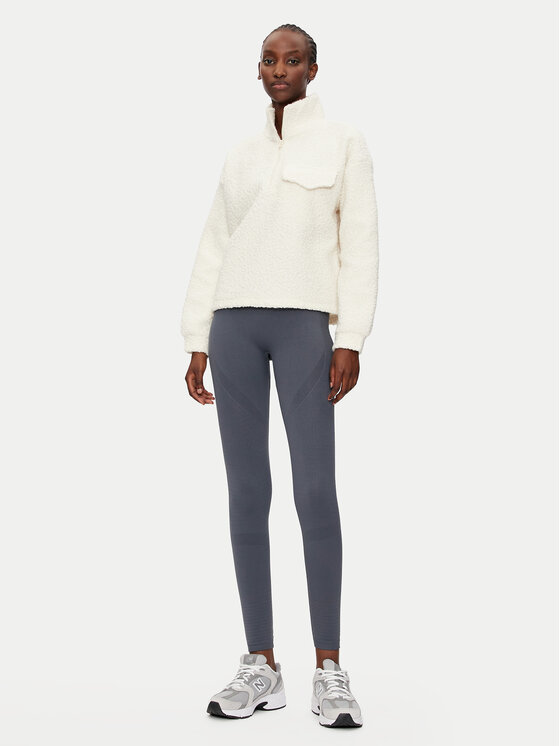 Athlecia Athlecia Sweatshirt Florrie W Sherpa Half zip EA243308 Beige Regular Fit