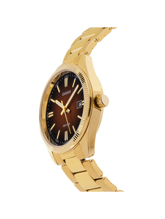Casio Casio Hodinky MTP-1302PGC-5AVEF Hnědá