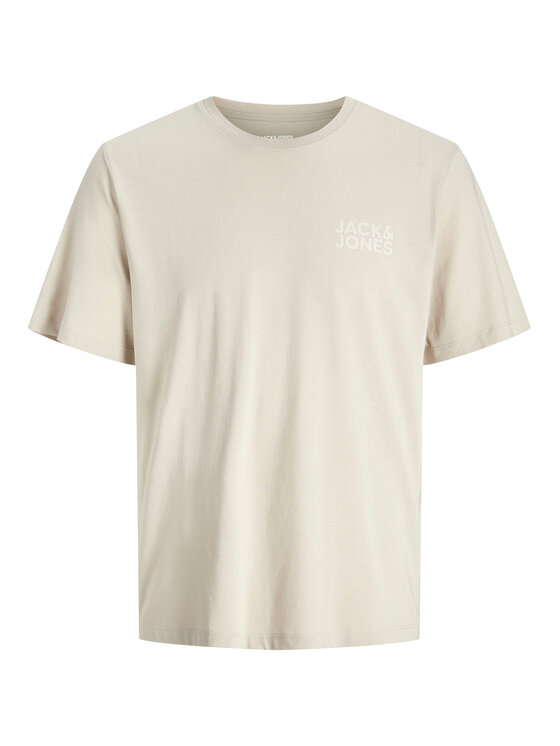 Jack & Jones Jack & Jones Tričko Corp Logo 12151955 Béžová Regular Fit