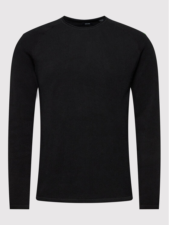 Jack & Jones Jack & Jones Sweter Hill 12157321 Czarny Regular Fit