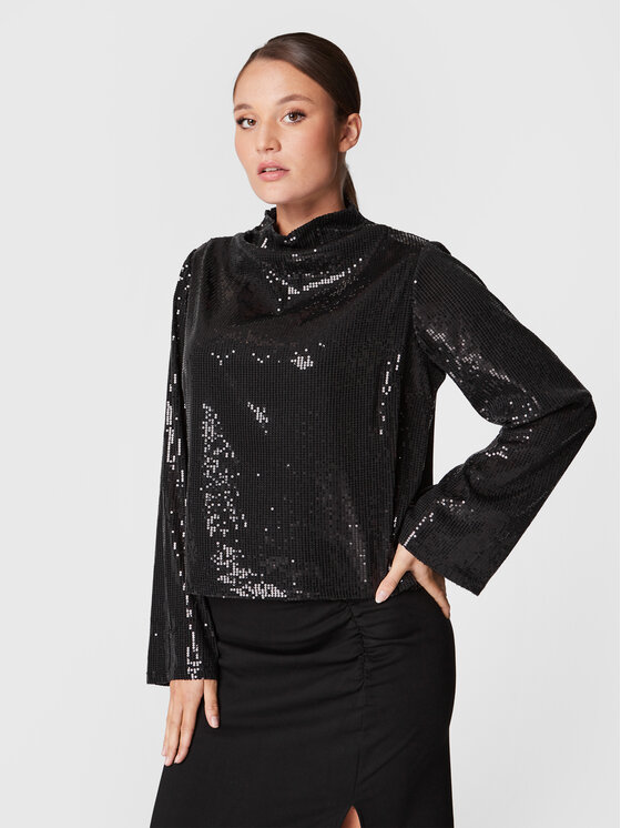 Glamorous Glamorous Blúz GS0424 Fekete Regular Fit