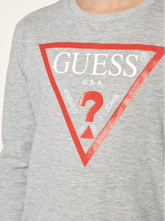 Guess Guess Bluzka L84I29 K5M20 Szary Regular Fit
