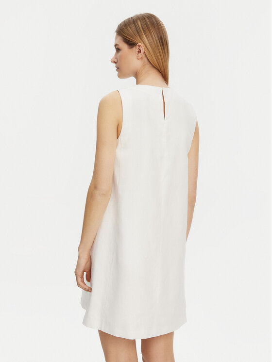 Weekend Max Mara Weekend Max Mara Sukienka codzienna Racer 2515221102 Biały Regular Fit