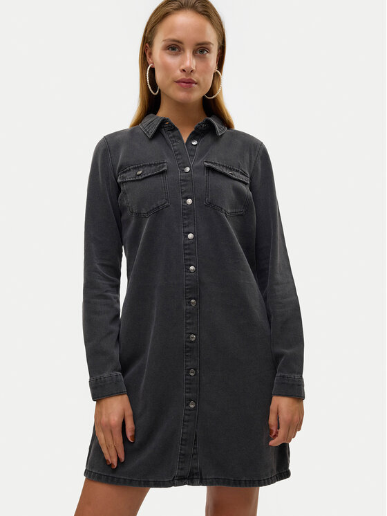 Vero Moda Vero Moda Jeans haljina Jennie 10310968 Crna Regular Fit