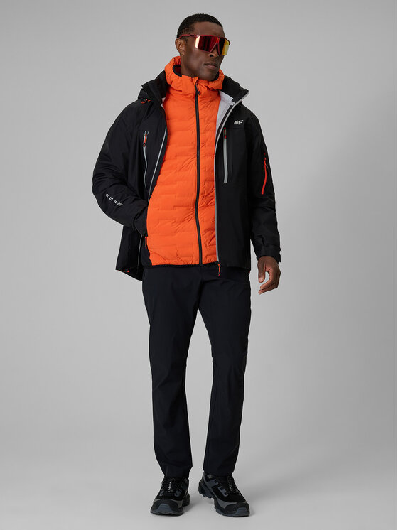 4F 4F Kurtka outdoor TREKKING Pomarańczowy Regular Fit