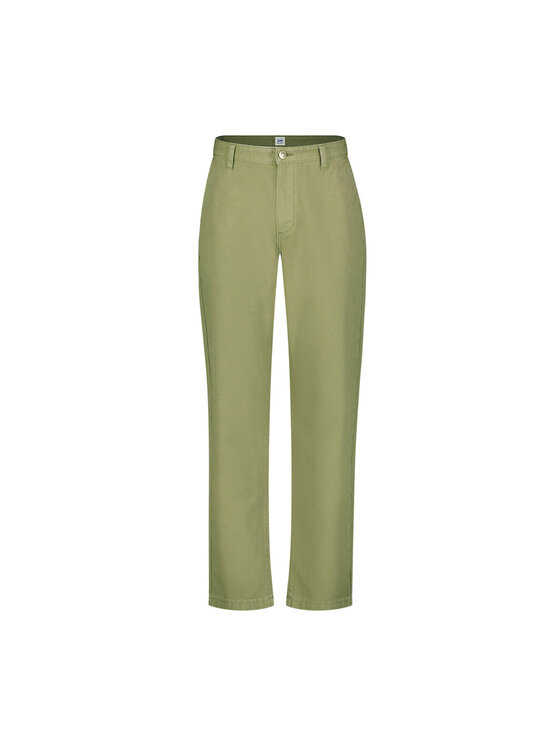 Lee Lee Chinosy RELAXED WORKWEAR CHINO Zielony Loose Fit