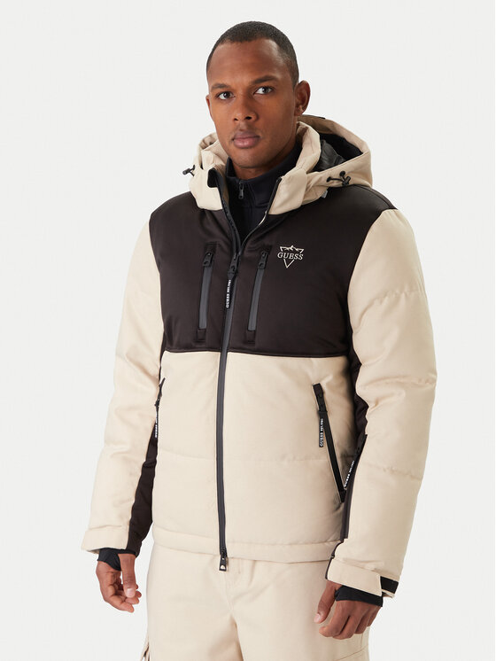 Guess Kurtka narciarska M5BL0N WF182 Beżowy Regular Fit