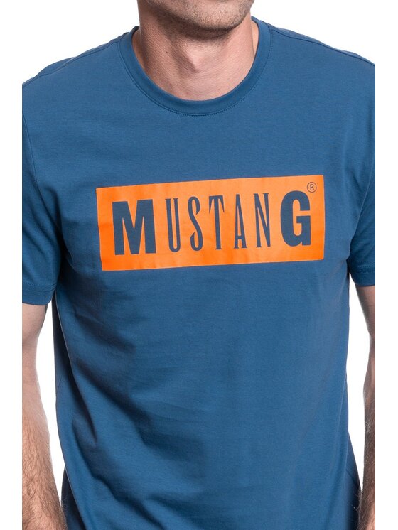 Mustang Mustang T-shirt ALEX C LOGO TEE Blu Regular Fit