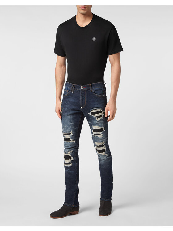 PHILIPP PLEIN PHILIPP PLEIN Jeansy 9215 Niebieski jasny Skinny Fit