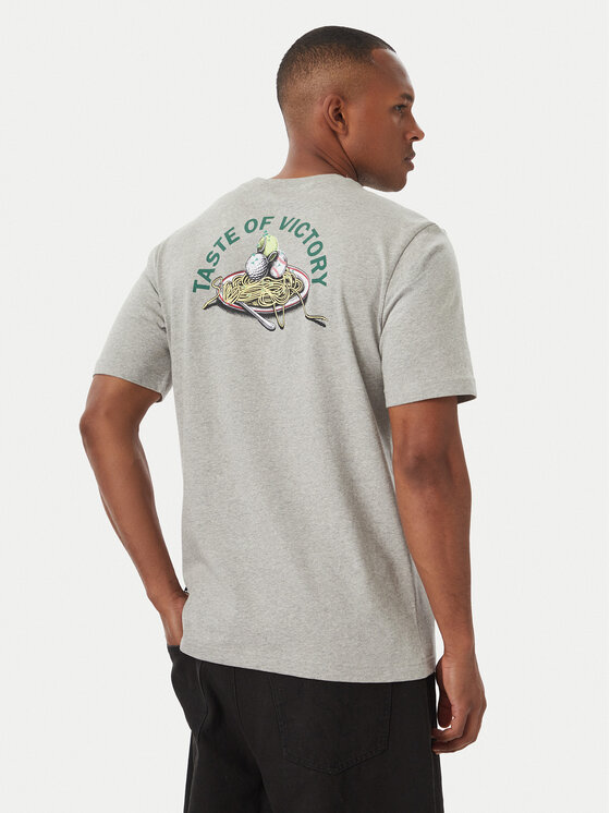 adidas Tricou Taste Of Victory Pasta Graphic KG0945 Gri deschis Regular Fit