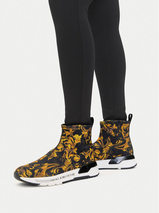 Versace Jeans Couture Versace Jeans Couture Členková obuv 79VA3SA4 Čierna