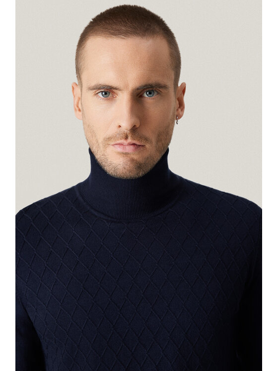 Próchnik Próchnik Sweter PM8 SW073225000127 Granatowy Regular Fit