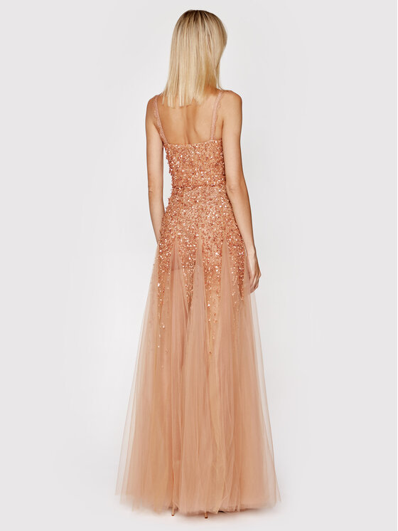 Abito da sera AB-022-11E2-V1300 Rosa Slim Fit