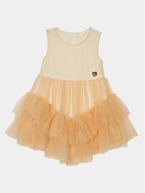 Guess Guess Vsakodnevna obleka A4RK03 KC3F0 Bež Regular Fit