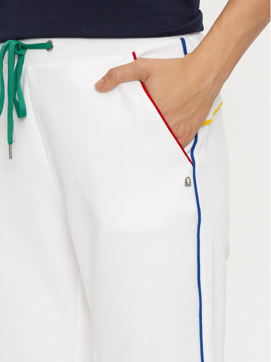 United Colors Of Benetton United Colors Of Benetton Melegítő alsó 3J68DF010 Fehér Regular Fit