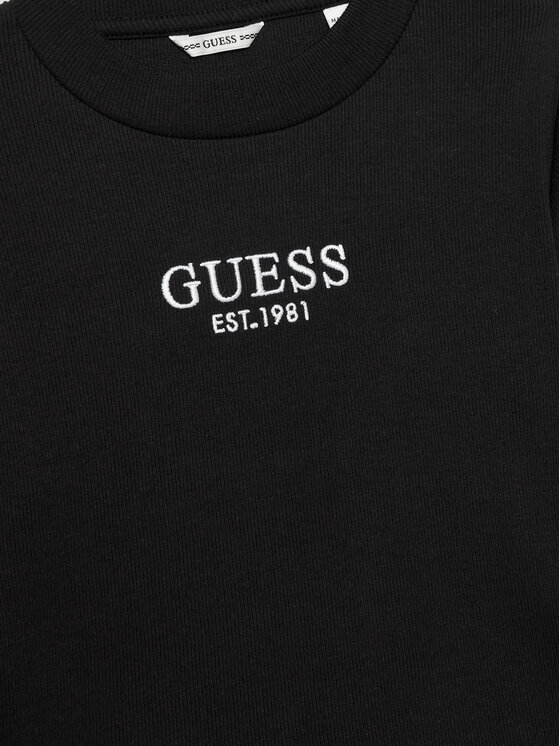 Guess Guess Bluzka J4YI49 KBZP4 Czarny Regular Fit