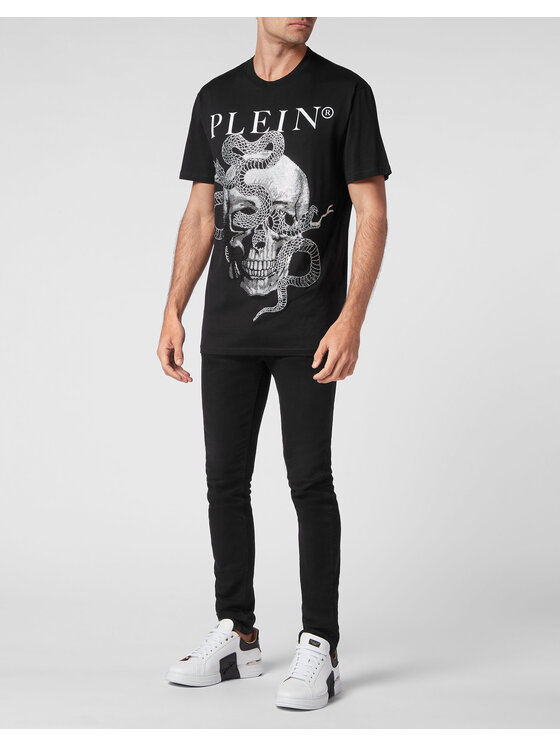 PHILIPP PLEIN PHILIPP PLEIN T-Shirt 851 Černá Regular Fit