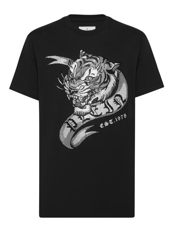 PHILIPP PLEIN PHILIPP PLEIN T-shirt 19497 Nero Regular Fit