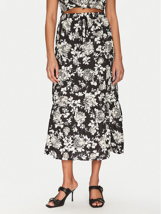 Gaudi Gaudi Fustă midi 511BD75002 Negru Regular Fit