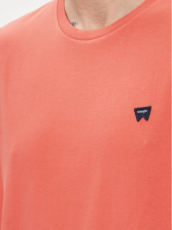 Wrangler Wrangler T-shirt Sign Off 112350437 Crvena Regular Fit