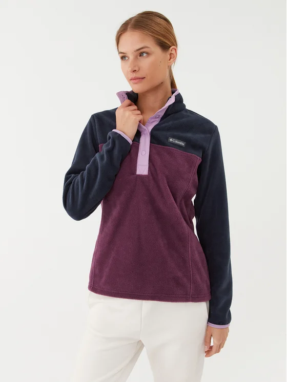 Columbia Fleecejacke Benton Springs™ 1/2 Snap Pullover Rot Regular Fit