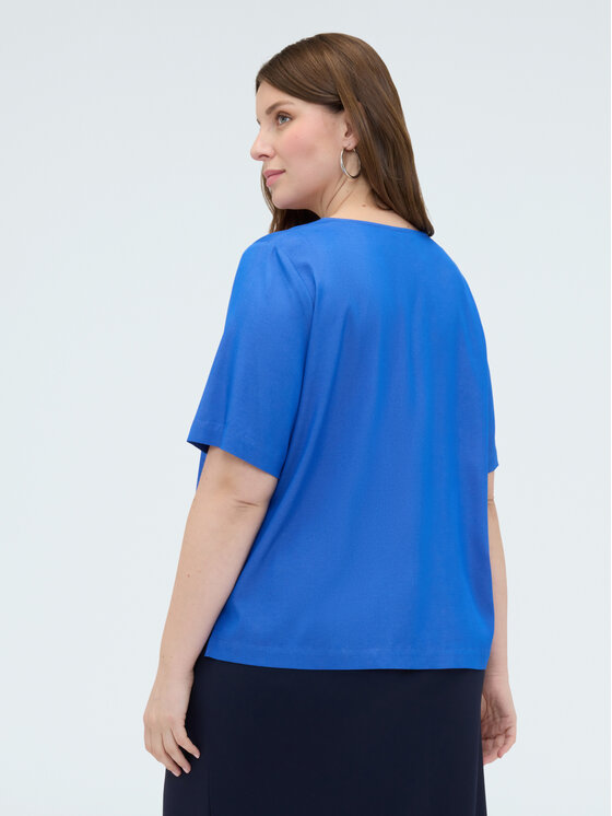 Fiorella Rubino Fiorella Rubino Blusa 2068T002453N024 Turchese Boxy Fit