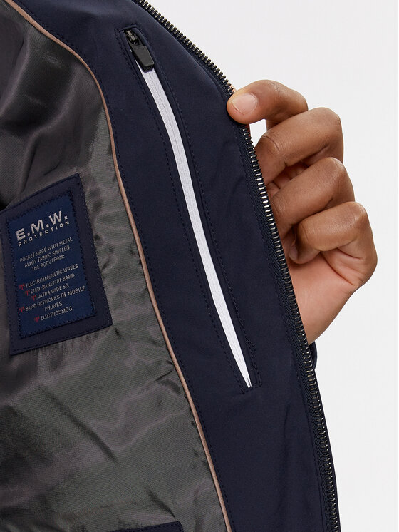 Paul&Shark Paul&Shark Μπουφάν μεταβατικό 24412000 Σκούρο μπλε Regular Fit