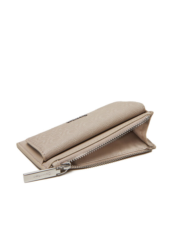 Calvin Klein Calvin Klein Θήκη πιστωτικών καρτών Ck Must Aop Cc Holder W Zip LV04F1036G Μπεζ