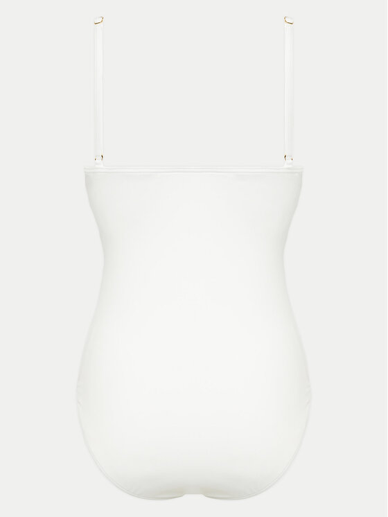 MICHAEL Michael Kors MICHAEL Michael Kors Strój kąpielowy Solids Logo MM7M759 Biały