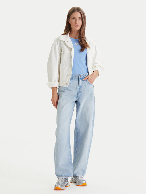 Calvin Klein Jeans Calvin Klein Jeans Felső LV047C201G Kék Slim Fit