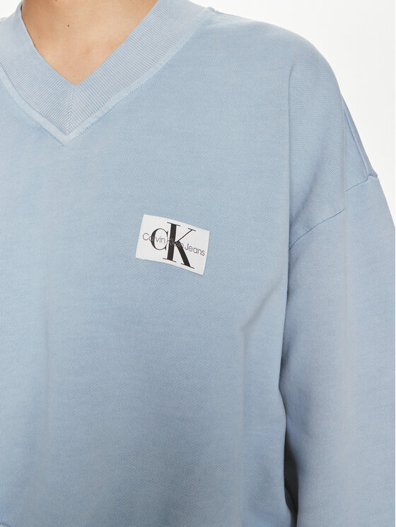 Calvin Klein Jeans Calvin Klein Jeans Majica dugih rukava J20J223079 Plava Relaxed Fit