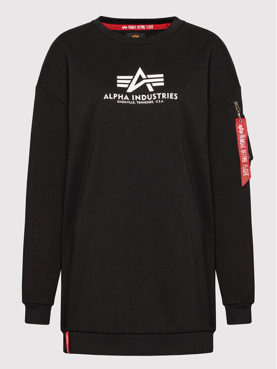 Alpha Industries Alpha Industries Džemperis ar kapuci Basic 128053 Melns Oversize