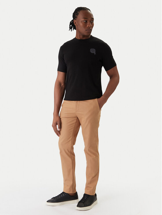 KARL LAGERFELD KARL LAGERFELD Tricou 755023 561235 Negru Regular Fit