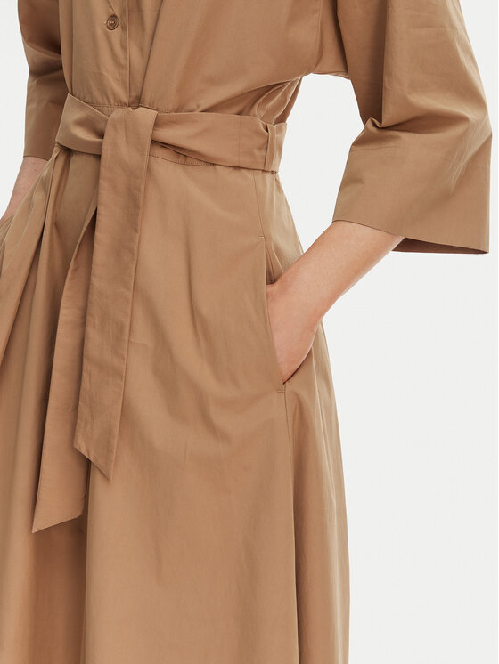 Weekend Max Mara Weekend Max Mara Košeľové šaty Padana 2615221062 Hnedá Regular Fit