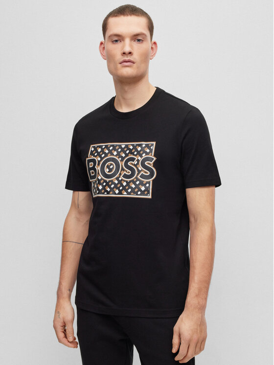 Boss Majica 50489334 Črna Regular Fit