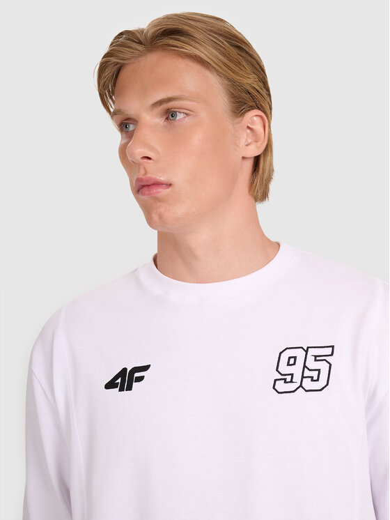 4F 4F Longsleeve TEAMWEAR Biały Regular Fit