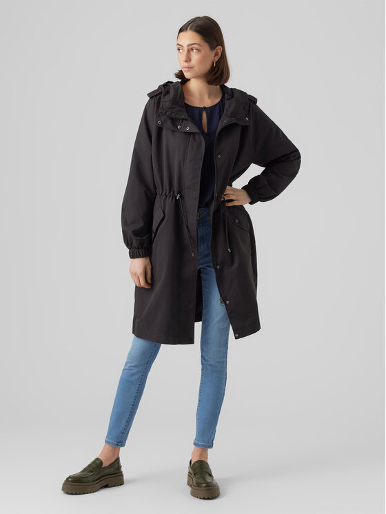 Vero Moda Parka Pernille Alison 10282329 Melns Regular Fit