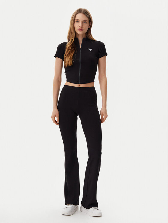 Guess Guess Bluse V5GP25 KCRS2 Schwarz Regular Fit