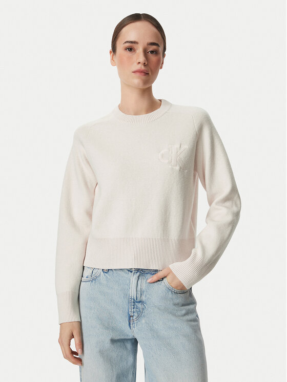 Calvin Klein Jeans Pulover LV047H320G Svetlo rožnata Regular Fit
